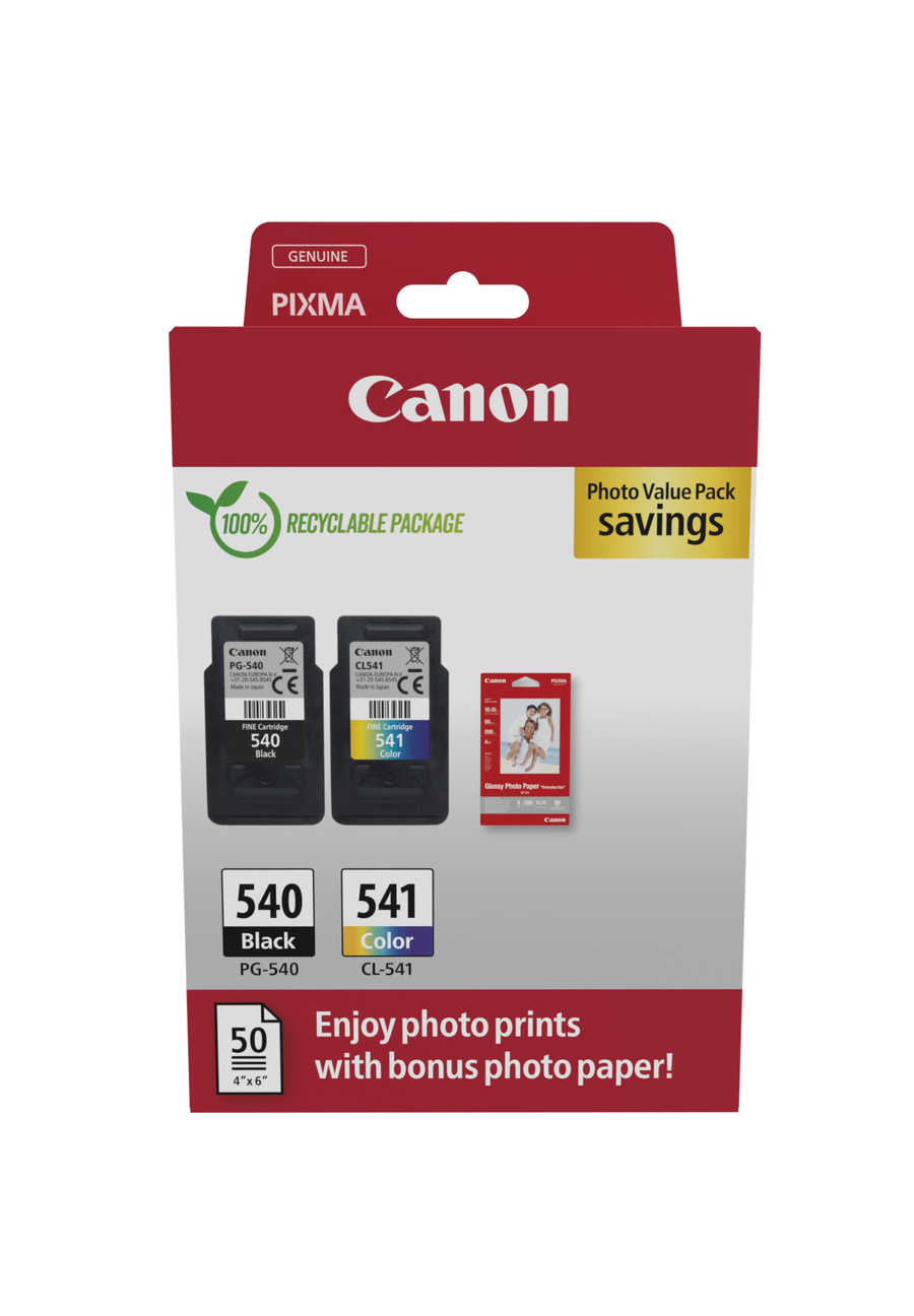Canon C540/541 Druckerpatronen (bk, c) – Canon PG540/CL541a, 5225B013 für z.B. Canon Pixma MG 2100, Canon Pixma MG 2140, Canon Pixma MG 2150