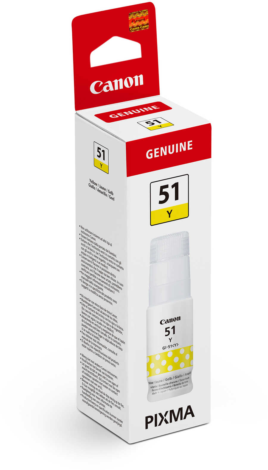 Canon C51Y Druckerpatronen yellow – Canon GI-51 Y, 4548C001 für z.B. Canon Pixma G 1520, Canon Pixma G 1560, Canon Pixma G 2520, Canon Pixma G 2560