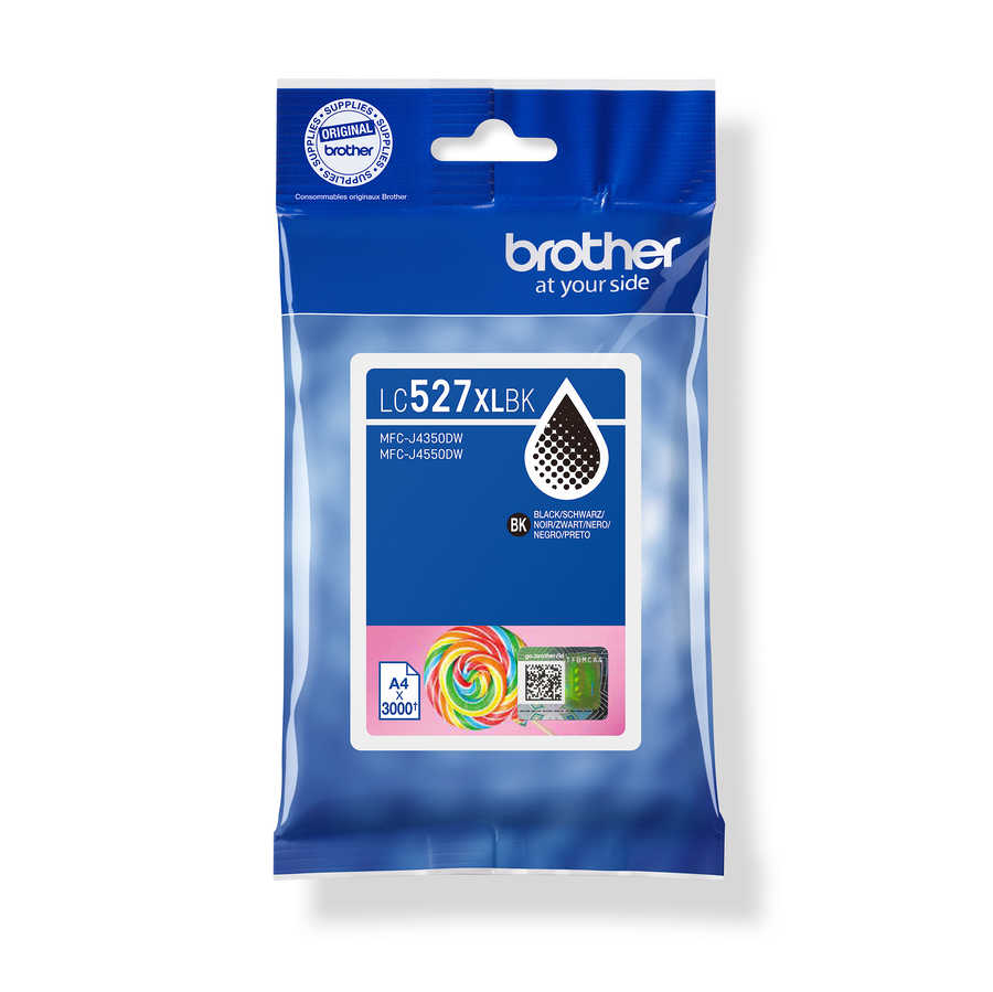 Image of Brother B527XLBK Druckerpatronen XL black - Brother LC-527XLBK für z.B. Brother MFCJ 4350 DW, Brother MFCJ 4550 DW, Brother MFCJ 6560 DW