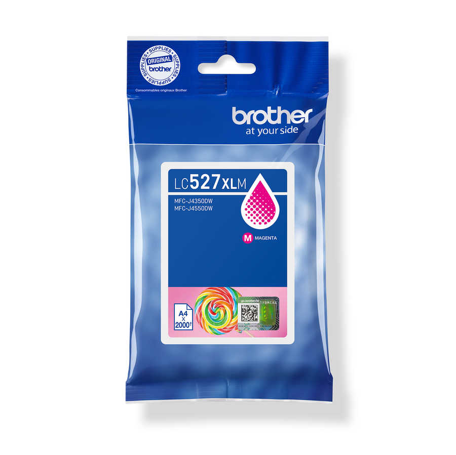 Image of Brother B527XLM Druckerpatronen XL magenta - Brother LC-527XLM für z.B. Brother MFCJ 4350 DW, Brother MFCJ 4550 DW, Brother MFCJ 6560 DW