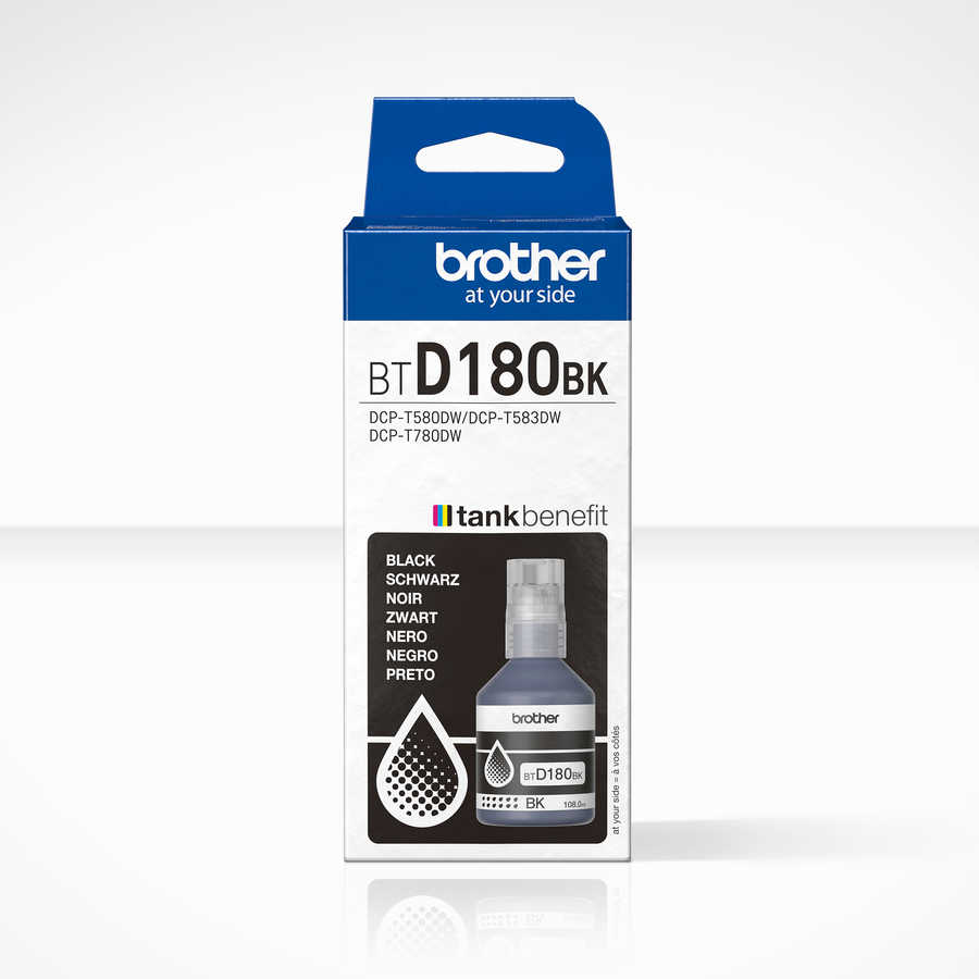 Image of Brother B180 Druckerpatronen black - Brother BTD180BK für z.B. Brother DCPT 580 DW, Brother DCPT 580, Brother DCPT 583 DW, Brother DCPT 780 DW