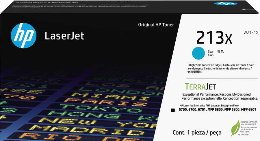 Image of HP H213X Toner XL bk - HP No. 213X, W2130X für z.B. HP Color LaserJet Enterprise 5700, HP Color LaserJet Enterprise 5700 dn