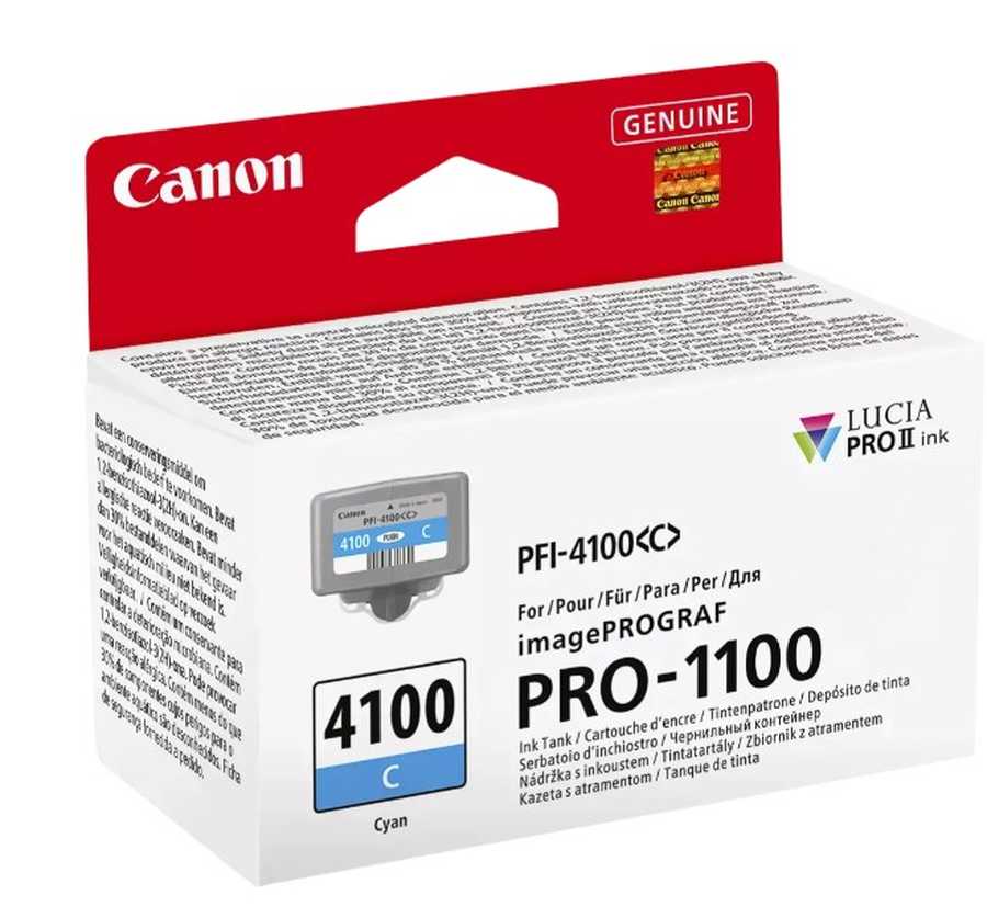 Image of Canon C4100C Druckerpatronen C - Canon PFI-4100C für z.B. Canon imagePROGRAF Pro -1100, Canon imagePROGRAF Pro -1100 GB