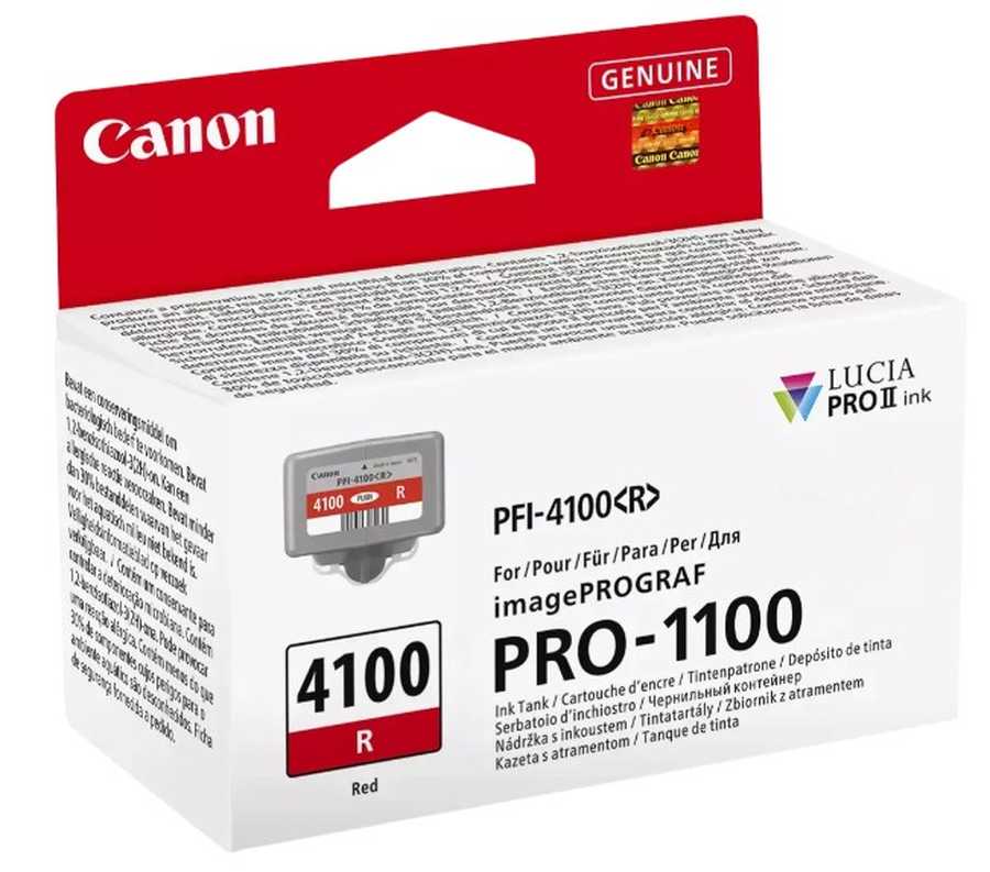 Image of Canon C4100R Druckerpatronen r - Canon PFI-4100R für z.B. Canon imagePROGRAF Pro -1100, Canon imagePROGRAF Pro -1100 GB