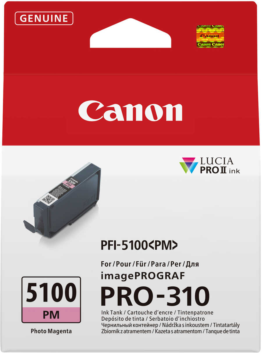 Image of Canon C5100PM Druckerpatronen photo magenta - Canon PFI-5100PM für z.B. Canon imagePROGRAF PRO -310