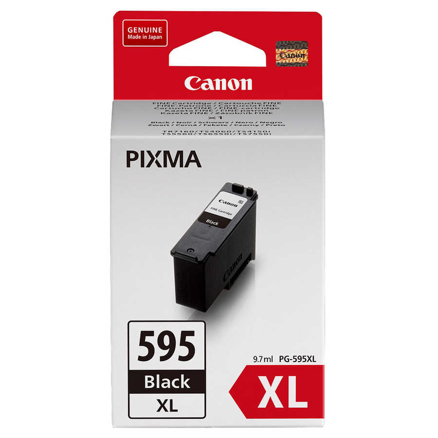 Image of Canon C595XL Druckerpatronen XL black - Canon PG-595XL, 5437C001 für z.B. Canon Pixma TS 4150 i, Canon Pixma TS 4100, Canon Pixma TS 4140 i