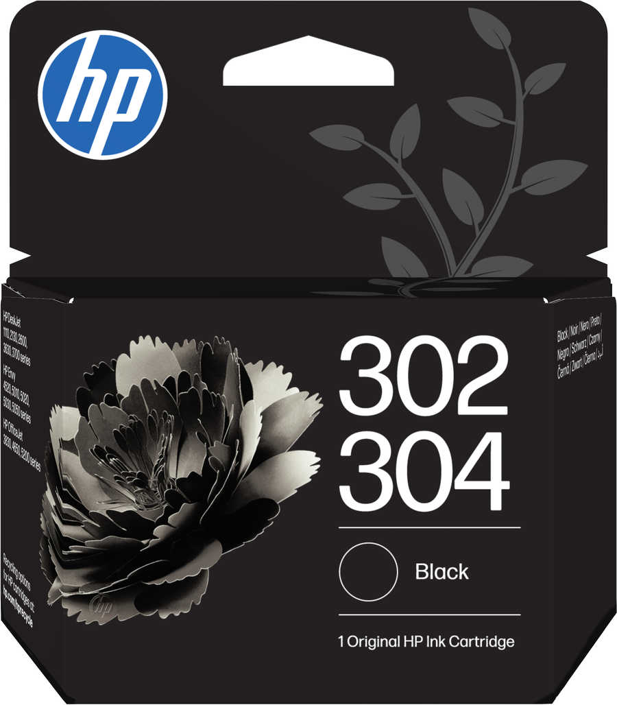 Image of HP H302bk Druckerpatronen bk - HP No. 302 bk, No. 304 bk, B7RT7AE für z.B. HP OfficeJet 3830, HP DeskJet Ink Advantage 3700 MFP, HP Envy 4520