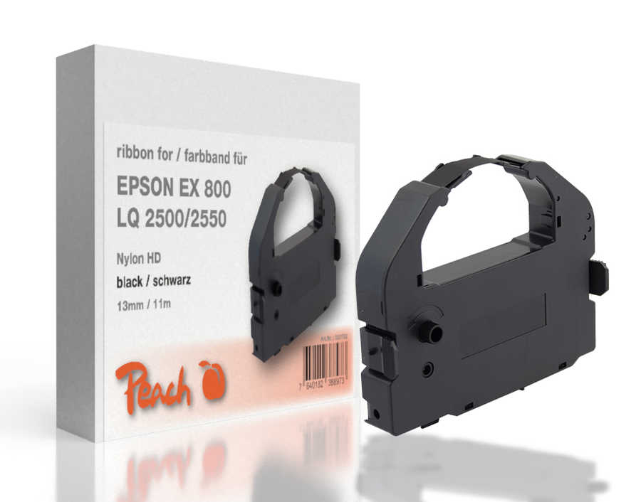 Image of Epson EX 800/LQ 2500/2550, bk, 13mm/11m, Ribbonbei 3ppp3 Peach online Shop
