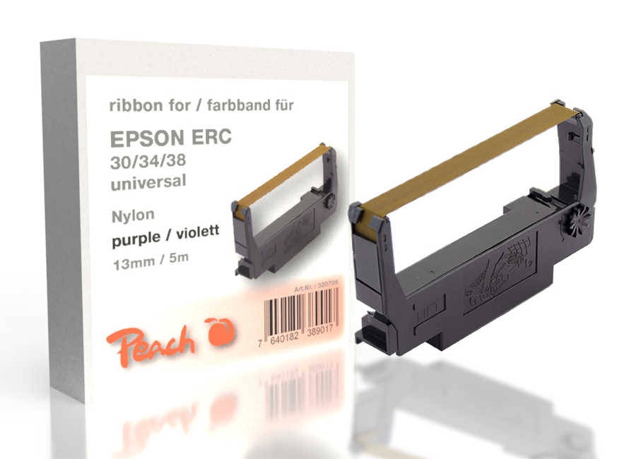Image of Epson ERC 30/34/38, violett, Nylon, 13mm/5m,Ribbonbei 3ppp3 Peach online Shop