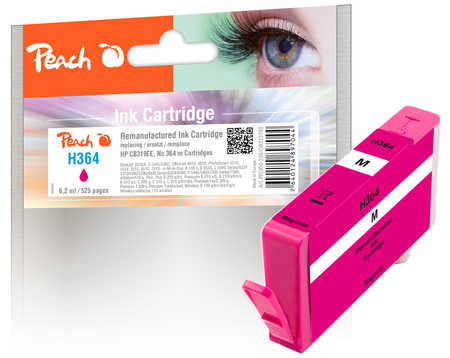 Image of Peach HP 364 m Druckerpatrone ma ersetzt HP No. 364 m, CB319EE für z.B. HP DeskJet 3070 A, HP PhotoSmart 6520 e All-in-One, HP DeskJet 3070