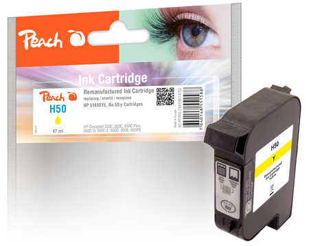 Peach HP 50 y Druckkopf ye ersetzt HP No. 50 y, 51650YE für z.B. HP DesignJet 250 C, HP DesignJet 650 C, HP DesignJet 650 C Plus, HP DesignJet 650 C-D