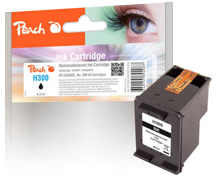 Image of Peach H300bk Druckkopf bk ersetzt HP No. 300 bk, CC640EE für z.B. HP DeskJet F 4580, HP Envy 114 e-All-in-One, HP PhotoSmart C 4780, HP Envy 110bei 3ppp3 Peach online Shop