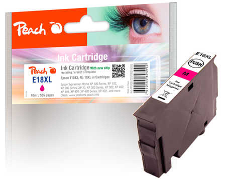 Peach Tintenpatrone magenta kompatibel zu Epson No. 18XL m, C13T18134010