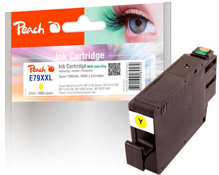 Image of Peach E79XXLy Druckerpatrone XXL ye ersetzt Epson No. 79XXL y, C13T78944010 für z.B. Epson WorkForce Pro WF -5100, Epson WorkForce Pro WF -5110 DWbei 3ppp3 Peach online Shop