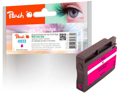 Image of Peach H933m Druckerpatrone ma ersetzt HP No. 933 m, CN059A für z.B. HP OfficeJet 6700 Premium, HP OfficeJet 6600 e-All-in-One, HP OfficeJet 7110bei 3ppp3 Peach online Shop