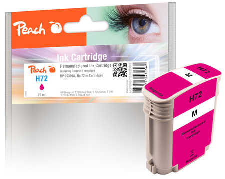 Peach HP 72 M Druckerpatrone ma ersetzt HP No. 72 M, C9399A für z.B. HP DesignJet T 1100 24 Inch, HP DesignJet T 1100 44 Inch, HP DesignJet T 1100 MFP