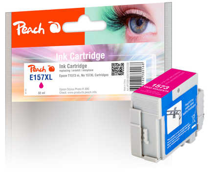 Peach E157 Druckerpatrone XL ma ersetzt Epson T1573M, C13T15734010 für z.B. Epson Stylus Photo R 3000