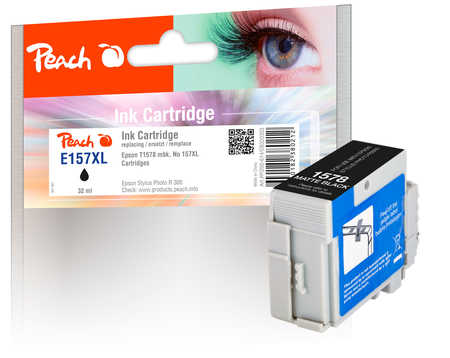 Peach E157 Druckerpatrone matte XL bk ersetzt Epson T1578MBK, C13T15784010 für z.B. Epson Stylus Photo R 3000