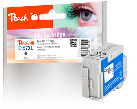 Peach Tintenpatrone light light schwarz kompatibel zu Epson T1579LLBK, C13T15794010