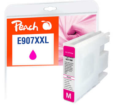 Image of Peach E907/908 Druckerpatrone XXL ma ersetzt Epson T9073, No. 907XXLM, C13T90734010 für z.B. Epson Workforce Pro WF -6090 DWbei 3ppp3 Peach online Shop