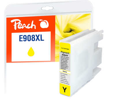 Peach E907/908 Druckerpatrone XL ye ersetzt Epson T9084, No. 908Y, C13T90844010 für z.B. Epson Workforce Pro WF -6090 DW