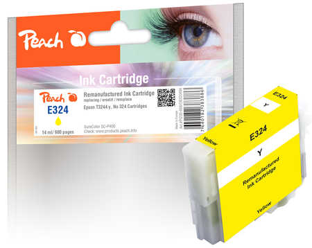 Peach Tintenpatrone gelb kompatibel zu Epson T3244Y, C13T32444010