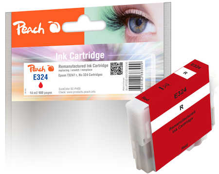 Peach E324 Druckerpatrone rd ersetzt Epson T3247R, C13T32474010 für z.B. Epson SureColor SCP 400