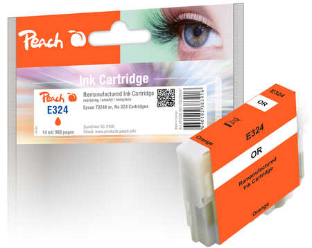 Peach E324 Druckerpatrone orange or ersetzt Epson T3249O, C13T32494010 für z.B. Epson SureColor SCP 400