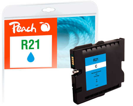 Image of Peach R21 Druckerpatrone cy ersetzt Ricoh GC21C, 405533 für z.B. Ricoh Aficio GX 2500, Ricoh Aficio GX 3000, Ricoh Aficio GX 3000 s