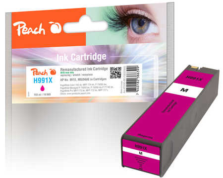 Image of Peach H991XM Druckerpatrone XL ma ersetzt HP No. 991X M, M0J94AE für z.B. HP PageWide Color 755 dn, HP PageWide Color MFP 774 dnbei 3ppp3 Peach online Shop