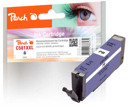 Image of Peach C581XXLPB Druckerpatrone XXL blph ersetzt Canon CLI-581XXLPB, 1999C001 für z.B. Canon Pixma TS 8350, Canon Pixma TS 8351bei 3ppp3 Peach online Shop