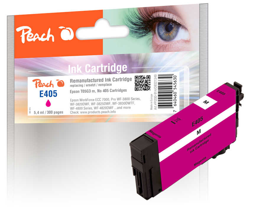Image of Peach E5G3 Druckerpatrone ma ersetzt Epson T05G3, No. 405 m, C13T05G34010 für z.B. Epson WorkForce ECC 7000, Epson WorkForce Pro WF -3800