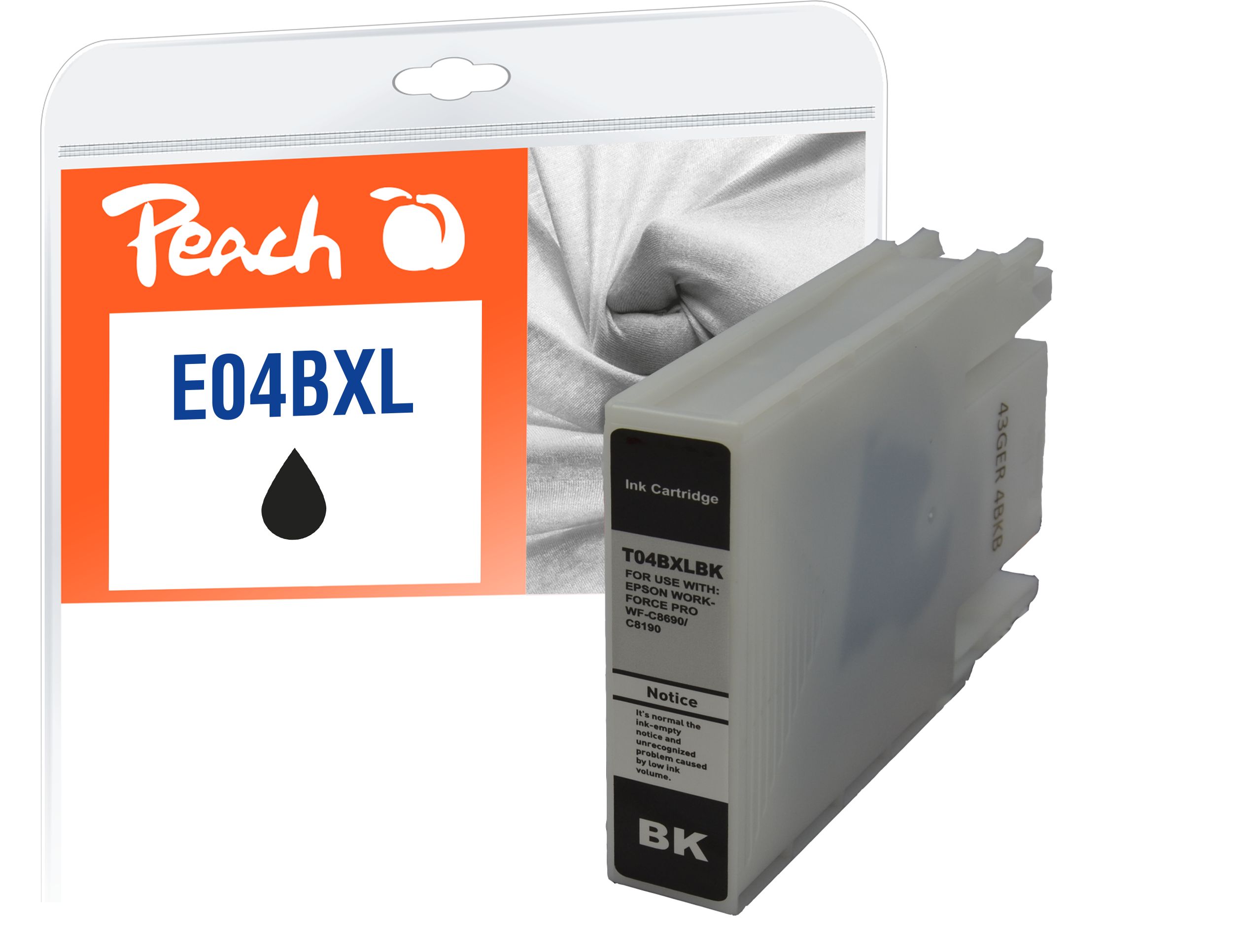Peach Tintenpatrone XL schwarz kompatibel zu Epson T04B1 bk, C13T04B14010