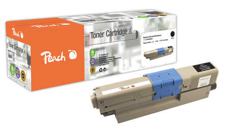 Peach O4446/4449 Toner bk ersetzt OKI 44469803 für z.B. OKI MC 352 DN, OKI MC 362 DN, OKI C 310 DN, OKI C 330 DN, OKI C 