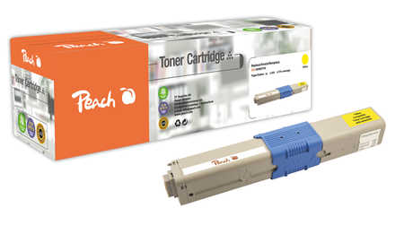 Peach O4446/4449 Toner ye ersetzt OKI 44469704 für z.B. OKI C 310 DN, OKI C 330 DN, OKI C 331 DN, OKI C 510 DN, OKI C 51