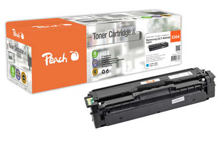 Peach S504 Toner cy ersetzt Samsung CLT-C504S/ELS, SU025A für z.B. Samsung CLP -410, Samsung CLP -415 N, Samsung CLP -41