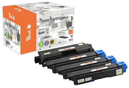 Peach K590 4 Toner (bk, c/m/y) ersetzt Kyocera TK-590 für z.B. Kyocera ECOSYS M 6026 cdn, Kyocera ECOSYS M 6026 cidn, Ky