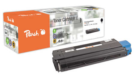 Peach O4212-7408BK Toner bk ersetzt OKI No. 4212-7408BK, 42127408 für z.B. OKI C 5100, OKI C 5100 N, OKI C 5150 N, OKI C