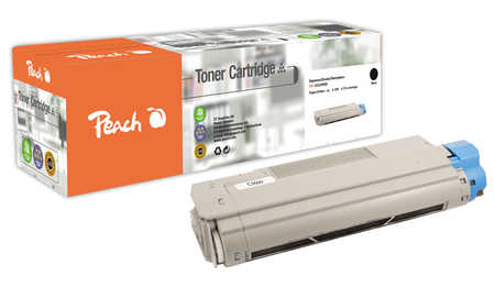 Peach O4332/36/38 Toner bk ersetzt OKI 43324408 für z.B. OKI C 5600, OKI C 5600 DN, OKI C 5600 N, OKI C 5700, OKI C 5700