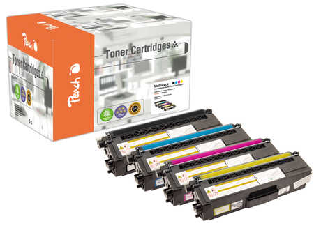 Peach B328 4 Toner XL (bk, c/m/y) ersetzt Brother TN-328 für z.B. Brother DCP -9270 CDN, Brother HL -4500, Brother HL -4