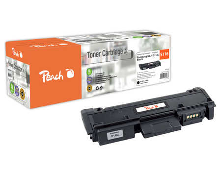 Peach S116 Toner XL bk ersetzt Samsung MLT-D116L/ELS, SU828A für z.B. Samsung SLM 2620, Samsung SLM 2620 D, Samsung SLM 