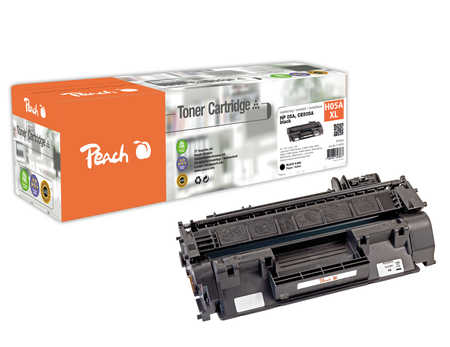 Peach HP 05 ABK Toner XL bk ersetzt HP No. 05A BK, CE505A für z.B. HP LaserJet P 2035, HP LaserJet P 2030, HP LaserJet P