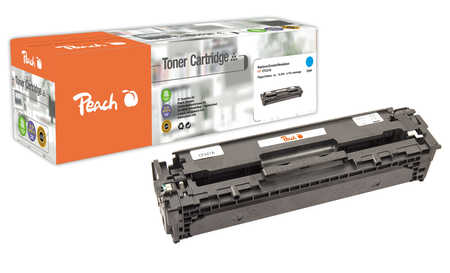 Peach HP 653 AC Toner cy ersetzt HP No. 653A C, CF321A für z.B. HP Color LaserJet Enterprise Flow MFP M 680 z