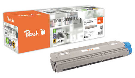 Peach O4484 Toner bk ersetzt OKI 44844508 für z.B. OKI C 831 CDTN, OKI C 831 DM, OKI C 831 DN, OKI C 831 N, OKI C 831, O