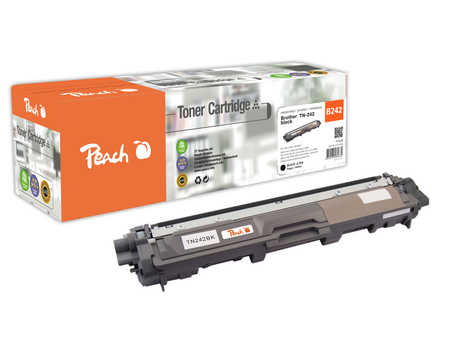 Peach B242 BK Toner bk ersetzt Brother TN-242BK für z.B. Brother DCP -9022 CDW, Brother HL -3142 CW, Brother HL -3152 CD