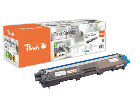 Peach B242 C Toner cy ersetzt Brother TN-242C für z.B. Brother DCP -9022 CDW, Brother HL -3142 CW, Brother HL -3152 CDW,