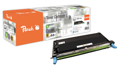 Image of Peach E2800 Toner cy ersetzt Epson C13S051160 für z.B. Epson Aculaser C 2800, Epson Aculaser C 2800 DN, Epson Aculaser C 2800 DTN