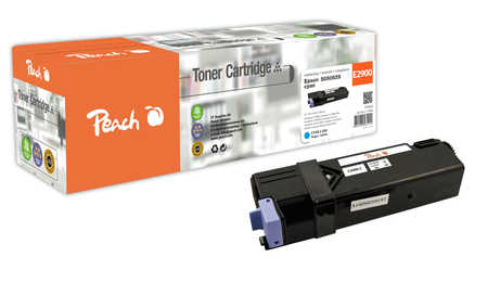 Image of Peach E2900 Toner cy ersetzt Epson S050629, C13S050629 für z.B. Epson Aculaser C 2900 DN, Epson Aculaser C 2900 N, Epson Aculaser C 2900