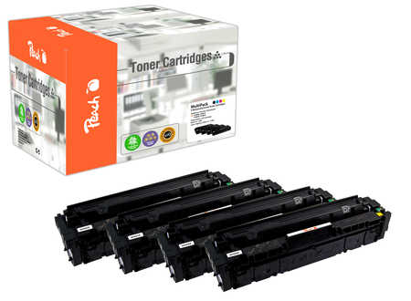 Peach HP 201 X 4 Toner XL (bk, c/m/y) ersetzt HP No. 201X, CF400X, CF401X, CF402X, CF403X für z.B. HP Color LaserJet Pro