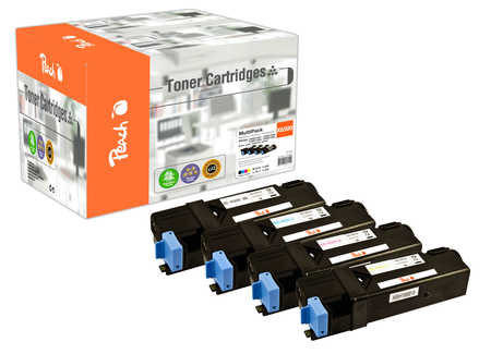 Peach X0159/0160 4 Toner (bk, c/m/y) ersetzt Xerox 106R01594-7 für z.B. Xerox Phaser 6500 DN, Xerox Phaser 6500 N, Xerox